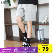 radiohead2023夏季休闲短裤运动针织，五分裤抽绳直筒宽松男裤