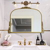 美式浴室镜法式复古卫生间镜子欧式装饰镜梳妆镜台镜子化妆洗漱镜