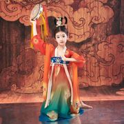 女童汉服秋冬敦煌飞天异域儿童超仙古装舞蹈演出中国风唐装连衣裙
