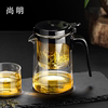 尚明家用全玻璃内胆，飘逸杯冲茶器茶水分离泡，茶壶简易红茶过滤茶具