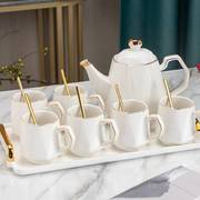 欧式水具套装高档家用杯具茶壶茶杯，水杯水壶咖啡茶具下午茶套
