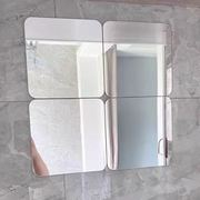 宜家国内索尔丽圆角，镜子4片装饰拼接全身，镜子浴室墙贴镜