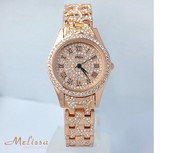 Melissa玛丽莎石英机芯手表时装表F2700奥地利水晶精致时尚女表
