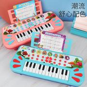 儿童电子琴益智早教多功能森林打地鼠灯光音乐男女孩宝宝钢琴玩具