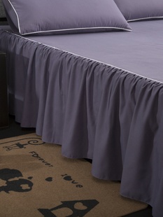 全棉加厚床罩床裙式床套单件纯棉席梦思防滑保护套1.8m米床单床笠