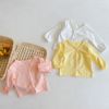韩版婴儿防晒衣夏季宝宝外套，薄款外出洋气纯色，糖果色开衫夏装上衣