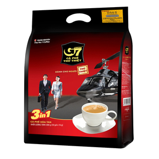 中原g7咖啡800g越南进口三合一速溶咖啡袋装，50小包浓香咖啡越文版