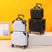 行李箱男女学生箱子，拉杆密码箱日系小型18寸登机旅行皮箱加厚