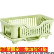 日式加厚塑料厨房家用放碗碟，盘子餐具沥水收纳篮，水槽边滴水晾碗架