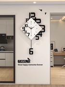 时钟数字木质客厅挂钟石英，装饰新房个性，时尚挂表欧式礼物钟表创意