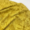 国风纯色黄色立体浮雕，珠光提花时装布料，连衣裙外套汉服设计师面料