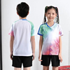儿童羽毛球服套装男女童短袖训练服夏季乒乓球网球比赛服定制