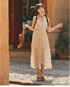 度假民族风吊带裙波西米亚连衣裙法式收腰气质甜美夏季长裙小个子