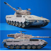 军事模型梅卡瓦马克坦克3D立体纸模型DIY手工制作益智折纸玩具
