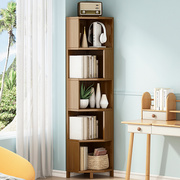 书架儿童创意实木置物书柜，多层阅读转角，书桌架子家用落地简易客厅