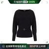 香港直邮emporioarmani女士，黑色蝙蝠袖毛衣3k2mwr-2m25z-0999