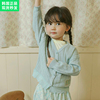 锦小和amber韩国童装女童针织，开衫薄2024儿童，纯棉毛衣空调衫