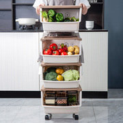 厨房置物架家用塑料放蔬菜收纳架收纳筐厨房用品收纳菜篮子置物架
