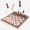 磁性木质拼格国际象棋折叠象棋，儿童便携式棋盘亲子，互动桌面玩具