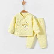 婴儿衣服冬季童装儿童夹棉保暖内衣套装分体0一1岁男孩女宝宝冬装