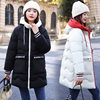 反季中长款羽绒棉服，女韩版宽松棉袄2022年冬装，小个子加厚棉衣