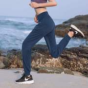 大码运动裤女夏季200斤跑步束腿健身胖mm瑜伽裤宽松哈伦高腰长裤