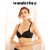 wonderbra黑色女士内衣u型美背文胸，无钢圈聚拢收副乳精油水袋胸罩