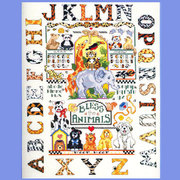 小小鱼DMC绣线十字绣套件 Gold16-4动物字母 DIY卡通儿童房