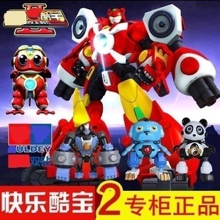 正版双钻快乐酷宝2 雷霆战宝狮王战狼狮王酷宝动物机器人变形玩具
