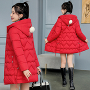 2022羽绒棉服女中长款韩版修身棉衣小个子，加厚冬季棉袄外套潮