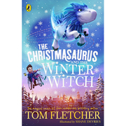 英文原版thechristmasaurusandthewinterwitch圣诞老人和冬季女巫，儿童启蒙经典童话故事书籍