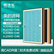 适配美的空气净化器滤网KJ210G/C46/200G-D41/30FE滤芯KJ230G-D46