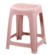 加厚塑料凳子熟胶条纹透气椅子成人家用客厅餐桌椅子板凳高凳防滑