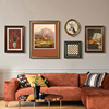 法式复古挂画客厅沙发背景墙壁画，欧式玄关油画，小众艺术美式装饰画