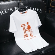F3015-66619-P8 2024夏季男士丝光棉短袖T恤（M-5XL）沙发图白色