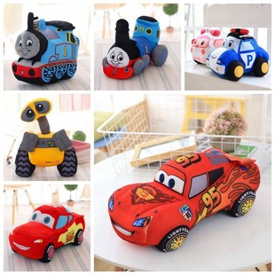 托马斯火车头公仔玩偶95小汽车，总动员麦昆毛绒玩具儿童节生日礼物