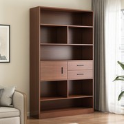书架落地书柜置物架客厅，靠墙家用展示实木色，办公室收纳柜子储物柜