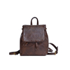 bm双肩包包包(包包包)女款2024今年流行包包，书包皮包棕色美式复古包包