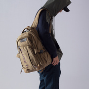 耐磨耐用男士帆布双肩，包大容量旅行包行李包登山包，学生书包男