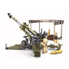 小鲁班拼装积木军事模型男孩玩具榴弹火炮M777轻型陆战大炮弹现