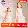 小马宝莉女童公主裙，2024夏季洋气儿童，彩色连衣裙中大童礼服蛋糕裙