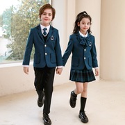 小学生校服春秋装套装，英伦风童女童，帅气西服儿童幼儿园班服园服