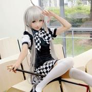 潜行吧奈亚子COS服动漫cosplay服装女装黑白格子女仆女佣装漫展服