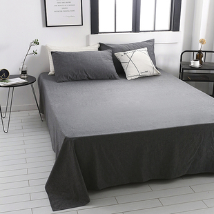 100%纯棉床单 单件全棉床笠床罩单人双人被单简约纯1.2m1.5米1.8m