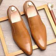 克洛特英伦时尚简约商务正装皮鞋，男式头层牛皮，尖头男鞋欧版男皮鞋