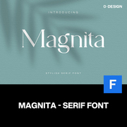 Magnita时尚现代轻奢优雅酒店餐厅咖啡馆logo英文字体设计素材