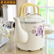 陶瓷冷水壶大容量家用凉水壶提梁茶壶骨瓷大号茶水壶单个花茶壶