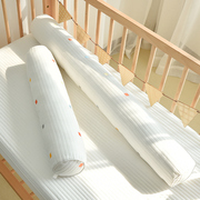 婴儿床床围宝宝拼接床纯棉，圆柱枕防撞缓冲围栏床挡新生儿床上用品