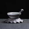 哥窑茶漏功夫茶具零配件茶水分离器家用陶瓷茶叶过滤网泡茶器中式