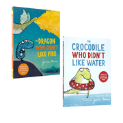 英文原版 Who Didn't Like 不喜欢 系列2本Crocodile Who Didn't Like Water PB3-5岁低幼启蒙儿童价值观培养趣味阅读童话寓言绘本